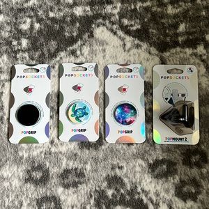 New in package pop sockets - listing is for all three shown plus pop mount